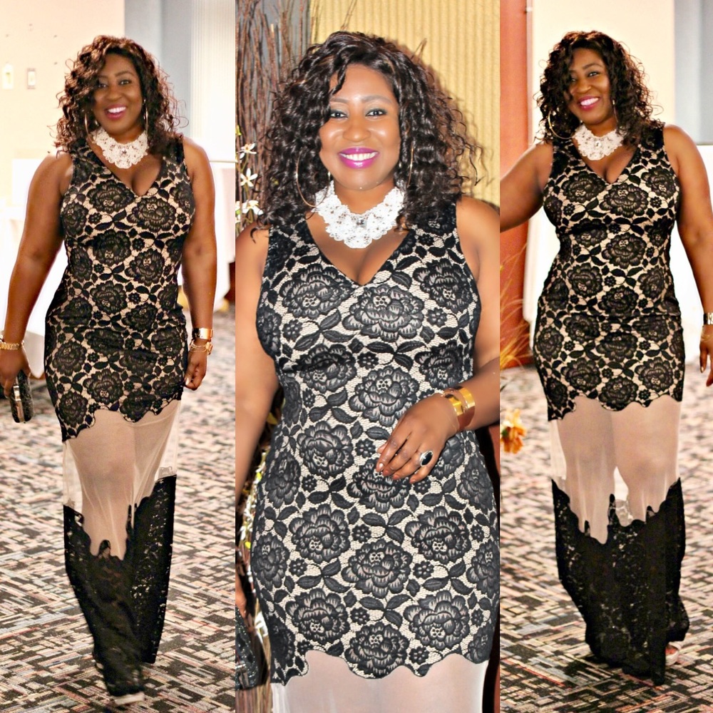 Beautiful and unique plus size dress